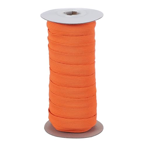 PATIKIL Elastische Bänder, 12 mm x 18 m, Polyester, flach, elastisch, zum Nähen, Basteln, DIY, Orange von PATIKIL