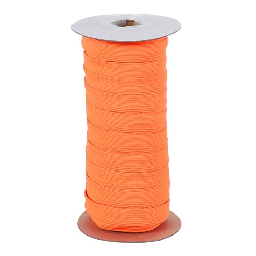 PATIKIL Elastische Bänder, 12 mm x 18 m, Polyester, flach, elastisch, zum Nähen, Basteln, DIY, fluoreszierendes Orange von PATIKIL