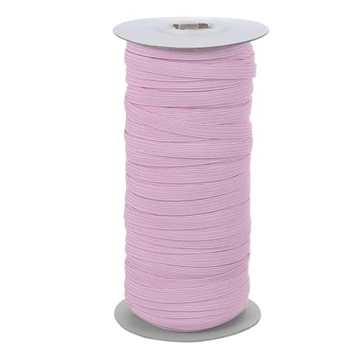 PATIKIL Elastische Bänder, 6 mm x 45 Meter, Polyester, flach, elastisch, zum Nähen, Basteln, DIY, Rosa von PATIKIL