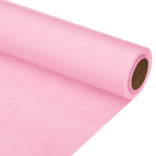 PATIKIL Geschenkpapier, 15"x400" (33') 80 g/m² Bastelpapierrolle Kraft Verpackungspapier für Poster Pinnwand, Geschenkverpackung, Geschenkpapier, Blumenstraußverpackung, Pink. von PATIKIL