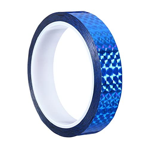 PATIKIL Glitzer Klebeband 20mm x 50m Washi Tape Holografische Selbstklebende Metallic Klebeband Reflektierender Prismenband für DIY Geschenkverpackung Party Dekoration Blau von PATIKIL