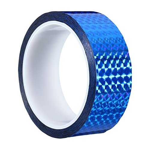 PATIKIL Glitzer Klebeband 35mm x 50m Washi Tape Holografische Selbstklebende Metallic Klebeband Reflektierender Prismenband für DIY Geschenkverpackung Party Dekoration Blau von PATIKIL