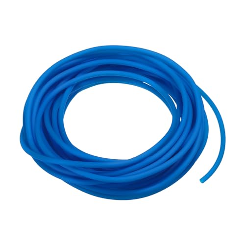 PATIKIL Gummiseil Rohr 16ft Silikon Hohlschlauch 2mm AD 1mm ID für Selbstgemachtes Handwerk Perlen Halsketten Armband Marine Blau von PATIKIL