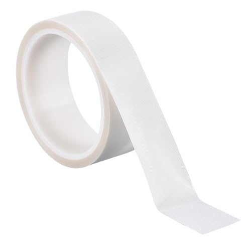 PATIKIL Hitzefestes Band, 1,2 Zoll x 33 Fuß Hochtemperaturband PTFE-Klebeband Hochtemperaturband Wasserdicht für Vakuumversiegelungsmaschine Isolierungsschutz, Weiß, 0,13 mm dick von PATIKIL