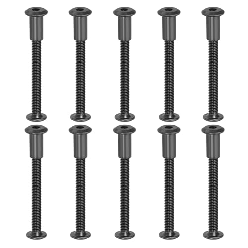 PATIKIL M6 x 55 mm Sechskantschrauben, 20 Set Buchschrauben Pfosten Verbindungs Sechskant Antrieb Steckbolzen Muttern für Scrapbook Leder Gürtel Album Foto Möbel Reparatur, Schwarz PATIKIL M6 x 55 mm Sechskantschrauben, 20 Set Buchschrauben Pfosten Verbindungs Sechskant Antrieb Steckbolzen Muttern für Scrapbook Leder Gürtel Album Foto Möbel Reparatur, Schwarz von PATIKIL