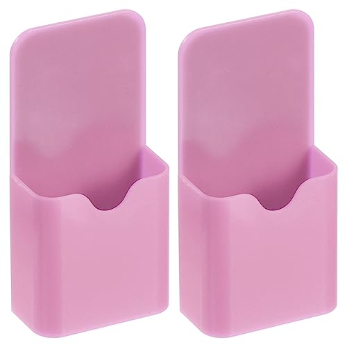 PATIKIL Magnetik Stift Halter für Kühlschrank 2 Pack 120x57mm Trocken Radiergummi Markierung Bleistifthalter Becher Organizer für Kühlschrank Wandtafel Schließfach Rosa von PATIKIL