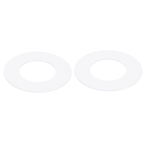 PATIKIL Metall Goof Trim Ring, 2 Stück 2,6" OD 1,38" ID Runder Deckenleuchtenring, Abdeckung für Einbauleuchten, matte weiße Oberfläche PATIKIL Metall Goof Trim Ring, 2 Stück 2,6" OD 1,38" ID Runder Deckenleuchtenring, Abdeckung für Einbauleuchten, matte weiße Oberfläche von PATIKIL