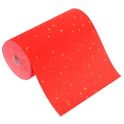 PATIKIL Rotes Xuan-Papierrolle, 164 ft x 6,69 Zoll, chinesische Frühlingsfestrollen mit goldenen Punkten Chunlian Duilian Reispapierkupplungen, rot von PATIKIL