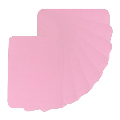 PATIKIL Stoff Aufbügelflicken 8Stk 5x4" Innen und Außen Stark Kleber 100% Baumwolle Reparatur Flicken Kit für Kleidung Hosen Ausbessern und Dekorieren Rosa von PATIKIL