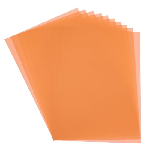 PATIKIL Transparentpapier, 30 Blatt A4 Durchsichtiges Zeichenpapierblock 21 x 29,7 cm 100 g/m² zum Zeichnen, Skizzieren, Malen mit Tinte, Bleistift, Marker, Orange von PATIKIL