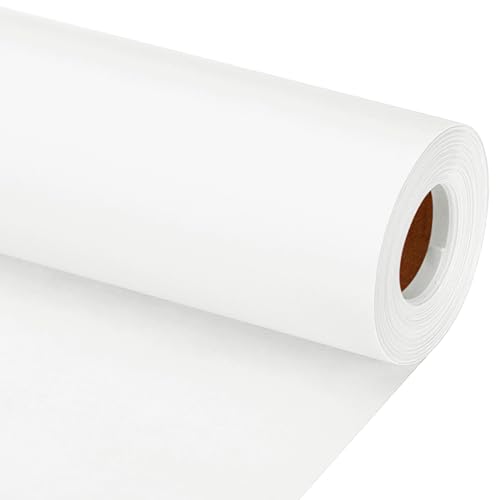 PATIKIL Zeichenpapierrolle 30cm x 20m Zeichenpapier 80 g/m² Papierrolle Kraftpapier Malpapier Skizzenpapier Bastelpapier für Staffelei Malen Handwerk Geschenkverpackung Weiß von PATIKIL