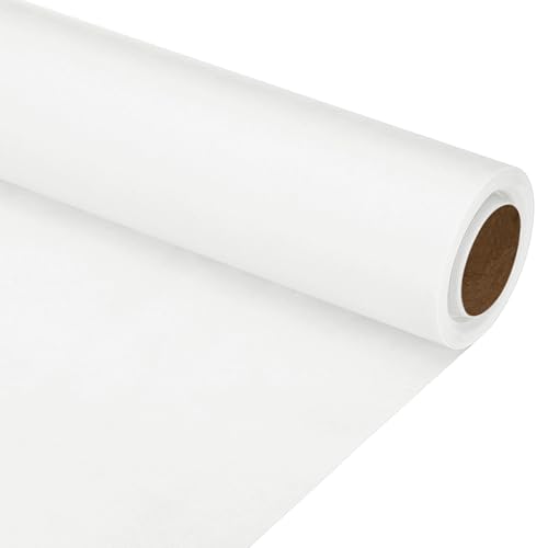 PATIKIL Zeichenpapierrolle 38cm x 10m Zeichenpapier 80 g/m² Papierrolle Kraftpapier Malpapier Skizzenpapier Bastelpapier für Staffelei Malen Handwerk Geschenkverpackung Weiß von PATIKIL