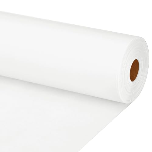 PATIKIL Zeichenpapierrolle 90cm x 40m Zeichenpapier 70 g/m² Papierrolle Kraftpapier Malpapier Skizzenpapier Bastelpapier für Staffelei Malen Handwerk Geschenkverpackung Weiß von PATIKIL