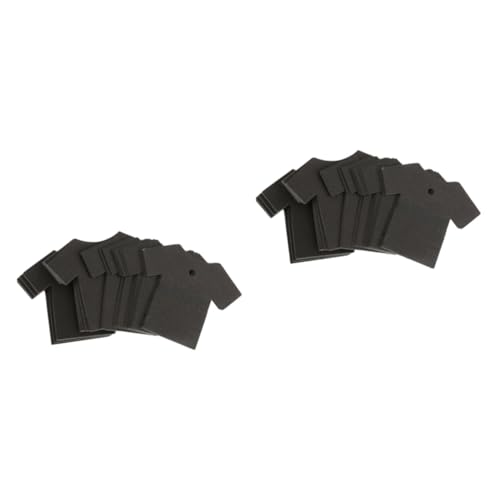 2 Sätze Etiketten Aus Kraftpapier Schwarze Beschriftung Hängende Tags Geschenkanhänger Aus Kraftpapier Etikett Aus Kraftpapier Hängende Preisschilder Aus Papier Black 100 Stück * 2 PATKAW von PATKAW