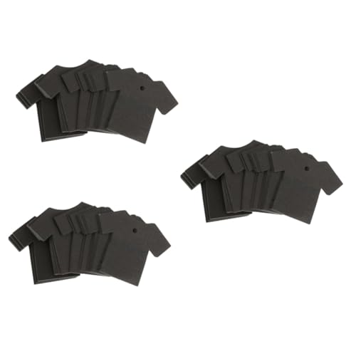 3 Sätze Etiketten Aus Kraftpapier Papieretiketten Kraftanhänger Warenanhänger Aus Papier Geschenkanhänger Aus Kraftpapier Hängende Tags Etiketten Zur Dekoration Black 100 Stück * 3 PATKAW von PATKAW