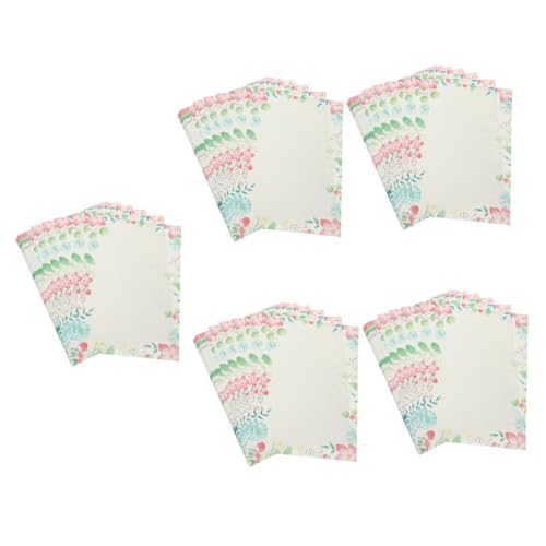 5 Sätze Schreibwaren Kalligraphie Papier Kalligrafie Papier Paketpapier Schreibpapier Papier Geschenkpapier Leeres Briefpapier Dekoratives Briefpapier Vintage-papier 50 Stück * 5 PATKAW von PATKAW