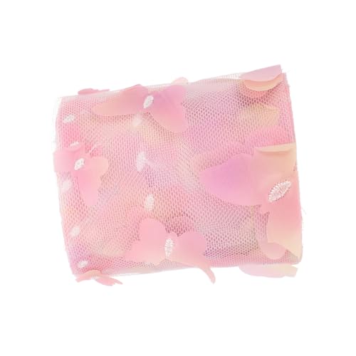 PATKAW 1 Rolle Schmetterlingsband seidenband ribbon stoffbänder handwerkskunst Stilvolle Schmetterlingsdekoration Stich Kleidung Maschine Nähen trimmen Bastelband nähen Polyester Rosa von PATKAW