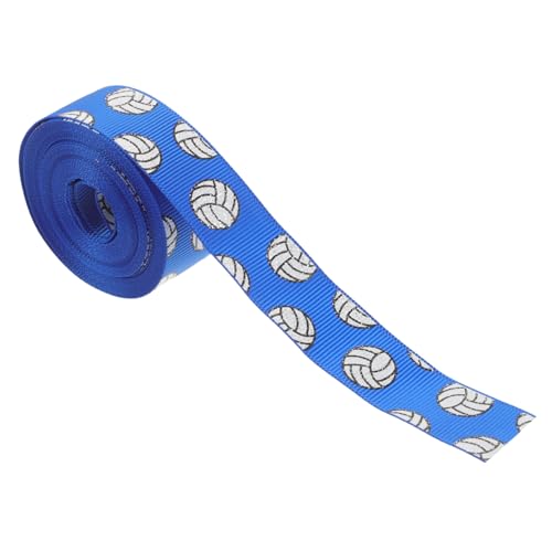 PATKAW 1 Rolle Volleyballband Sackleinen Organzaband transparentes Band Auto Hochzeit Party rippengürtel dekobänder Kuchenband Schleifenknoten machen Band dekoratives Band Polyester Blue von PATKAW