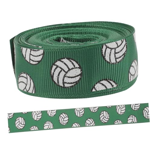 PATKAW 1 Rolle Volleyballband Schleife blaues Band Spitze Band zum Verpacken Hochzeit seidenband ribbon ripsband Farbenfrohes Band geschenkband Band umwickeln Polyester Dark Green von PATKAW