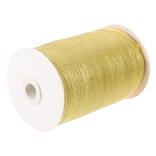 PATKAW 1 Rolle seidenband ribbon weihnachtsgesch weihnachtsek nupsis Stoffband Dekoration nach Farbe Weihnachten Bänder zum Basteln Kordel zur Schmuckherstellung Polyester Golden von PATKAW