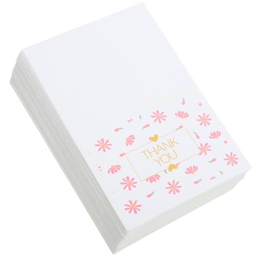 PATKAW 100st Grußkartengeschenke Danke Karten Geburtstagskarten Hochzeitsdekorationen Grußkarte Zur Hochzeit Elegante Nachrichtenkarten Dankeskarten Zur Begrüßung Dekorative Karten Papier von PATKAW