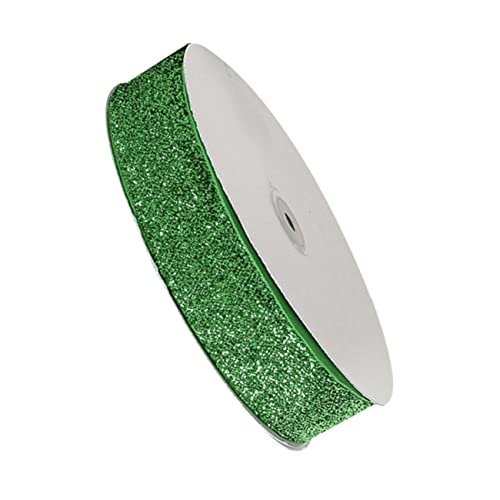 PATKAW 1Stk Glitzerband hochzeitsdekoration wedding decoration Urlaubsdekoration geschenkverpackungen decorations Weihnachten Bänder geschenkband Hochzeitsband mehrfarbiges Band Green von PATKAW