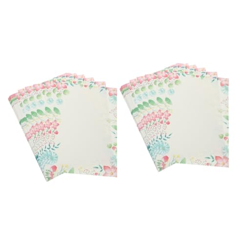 PATKAW 2 Sätze Schreibwaren Kalligraphie Papier Kalligrafie Papier Packband Papier Briefumschlag Papier Geschenkpapier Edles Briefpapier Dekoratives Briefpapier Schreibpapier 50 Stück * 2 von PATKAW