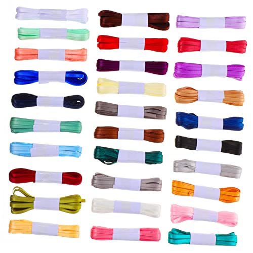 PATKAW 30St handgefertigtes Gurtband Seide Bandumwicklung Haarband Samtband Bänder für ribbon schienbeinschoner tape bandalette farbband Multifunktions-Paketband Geschenkband Polyester von PATKAW