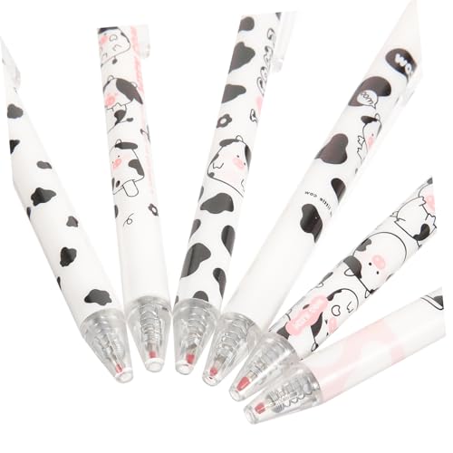 PATKAW 6St Niedliches Kugelschreiber-Kuh-Stiftset Cartoon-Tier-Stifte kawaii Gelstifte Stift für Studenten gel pen set gel pens set Zeichenstifte Studenten-Gel-Tintenstifte Plastik von PATKAW