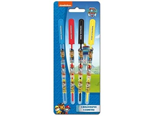 PAW PATROL - Kugelschreiber Gel Blister x4 von PAW PATROL