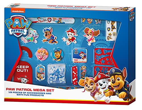 PAW Patrol - Mega Fan Set, Mitgebsel für Party oder Kindergeburtstag, 20-teilig, mit vielen Überraschungen, Accessoires und Zubehör, tolle Geschenk-Idee für Fans der Helfer auf vier Pfoten von PAW PATROL