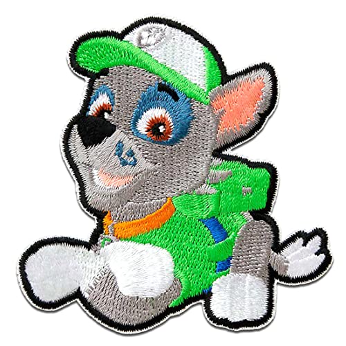 Paw Patrol Rocky - Aufnäher, Bügelbild, Aufbügler, Applikationen, Patches, Flicken, zum aufbügeln, Größe: 7 x 6,4 cm von PAW PATROL