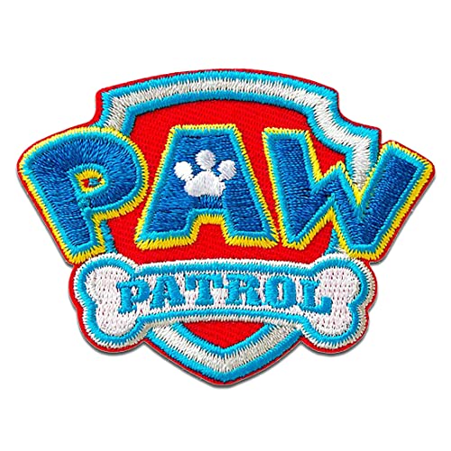 Paw Patrol Logo - Aufnäher, Bügelbild, Aufbügler, Applikationen, Patches, Flicken, zum aufbügeln, Größe: 4,7 x 6,4 cm von PAW PATROL