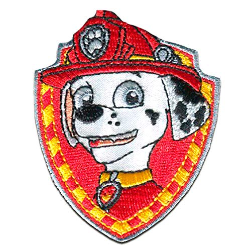 Paw Patrol MARSHALL 1 - Aufnäher, Bügelbild, Aufbügler, Applikationen, Patches, Flicken, zum aufbügeln, Größe: 7 x 6 cm von PAW PATROL