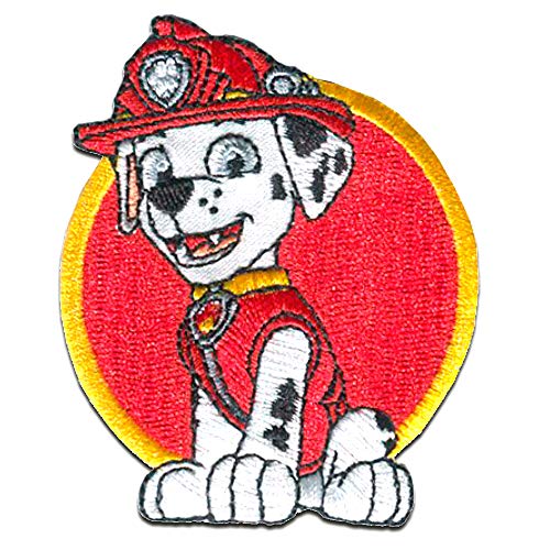 Paw Patrol MARSHALL 2 - Aufnäher, Bügelbild, Aufbügler, Applikationen, Patches, Flicken, zum aufbügeln, Größe: 7,5 x 6 cm von PAW PATROL