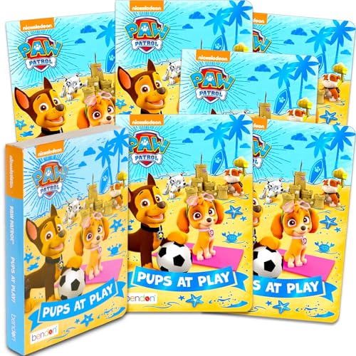 Paw Patrol Partygeschenk-Set für Kinder – Paw Patrol Partyzubehör-Set mit 6 Paw Patrol: Welpen beim Spielen, Geschichtenbücher, Paw Patrol Board Bücher für Jungen und Mädchen von PAW PATROL