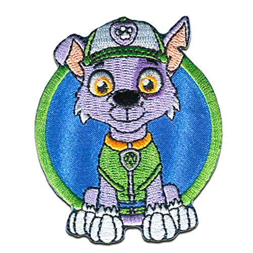 Paw Patrol ROCKY - Aufnäher, Bügelbild, Aufbügler, Applikationen, Patches, Flicken, zum aufbügeln, Größe: 7,3 x 6 cm von PAW PATROL