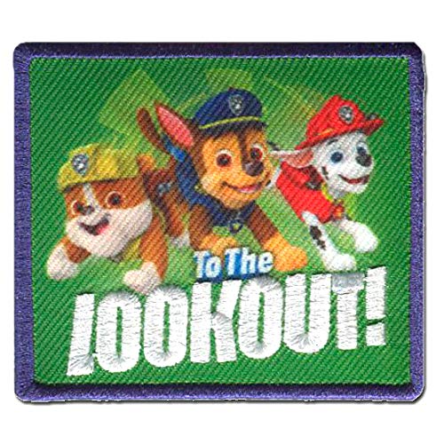 Paw Patrol To The Lookout - Aufnäher, Bügelbild, Aufbügler, Applikationen, Patches, Flicken, Zum Aufbügeln, Größe: 6 x 7 cm von PAW PATROL