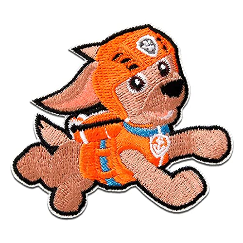 Paw Patrol Zuma - Aufnäher, Bügelbild, Aufbügler, Applikationen, Patches, Flicken, zum aufbügeln, Größe: 5,8 x 6,6 cm von PAW PATROL