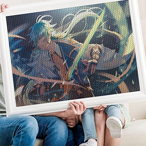 PAWCA 5D DIY Diamond Painting,Anime Genshin Impact,Stickerei Kreuzstich Mosaik Home Decor-30x40cm von PAWCA