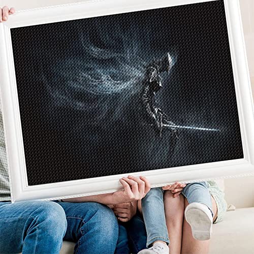 PAWCA 5D DIY Diamond Painting,Dark Fantasy Games Dark Souls, Diamond Painting Stickerei Kit Diamond Cross Stitch Full Diamond Mosaik Home Decor-50x60cm von PAWCA