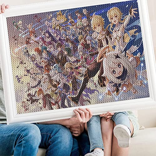 PAWCA 5D Diamond Painting,Anime Genshin Impact,DIY Mosaik Kreuzstich Diamant Malerei Set Handwerk Geschenk Wohnkultur-30x40cm von PAWCA