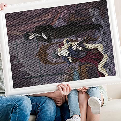 PAWCA 5D Diy Diamond Painting,Anime Black Butler,Kreuzstich Diamant ，Mosaik Handwerk Dekorative Malerei(round drill)-30x40cm von PAWCA