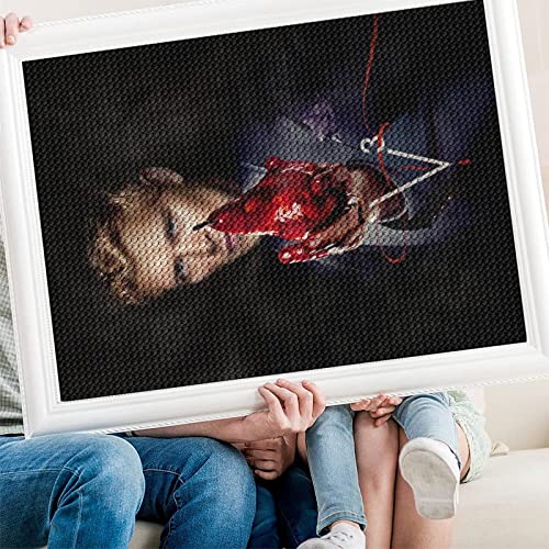 PAWCA 5d Diamond Painting Kit für Erwachsene und Kinder, The Vampire Diaries Classic Movie, DIY Volldiamant Strass Stickerei Kreuzstich Dekoration Kunsthandwerk（Runder Diamant30x40cm） von PAWCA