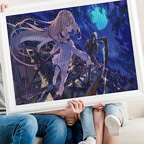 PAWCA DIY 5D Diamond Painting Bilder Angels of Death Kinder und Erwachsene Diamant gemälde Art Set runde vollbohr Crystal Strass Stickerei kunsthandwerk für Home Wand Decor（Runder Diamant50x60cm） von PAWCA