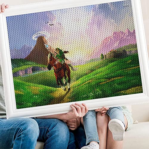 PAWCA DIY 5D Diamond Painting Kits for Adults Kids, The Legend of Zelda art,Full Drill Diamond Embroidery Kits Cross Stitch Crystal Rhinestone Pictures Arts Craft Home Wall Decoration（30x40cm） von PAWCA