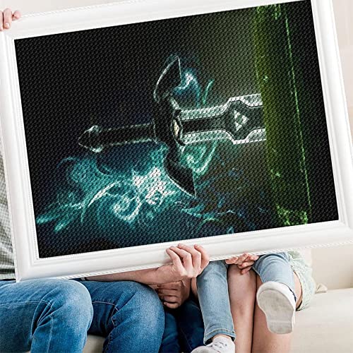 PAWCA DIY 5D Diamond Painting Kits for Adults Kids, The Legend of Zelda art,Full Drill Diamond Embroidery Kits Cross Stitch Crystal Rhinestone Pictures Arts Craft Home Wall Decoration（30x40cm） von PAWCA