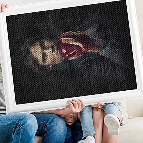 PAWCA DIY Diamond Painting Kit, Der Klassische Film The Vampire Diaries, 5d Diamond Painting Volldiamant-Diamantkunst, geeignet für Entspannung und Wanddekoration（Runder Diamant30x40cm） von PAWCA