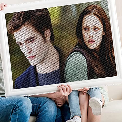 PAWCA Diamond Painting, The twilight saga DIY 5d Diamant Painting Bilder, Diamant malerei Kits Malen nach Zahlen Wohnzimmer Bilder für die Inneneinrichtung（Runder Diamant30x40cm） von PAWCA