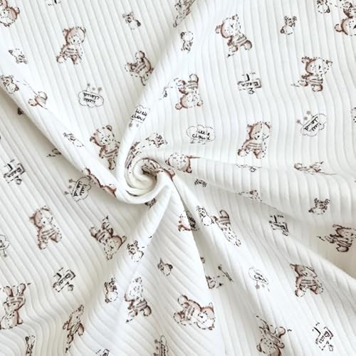PAWOTEX Ripp jersey Rib Jersey Bedruckt Ribstrick Elastische Ökotex 100% baumwollstoff Gerippter Jerseystoff Rippjersey Stoff Meterware für Bekleidung Kinder, Mädchen, Jungen oder Frauen 150x50cm 180g PAWOTEX Ripp jersey Rib Jersey Bedruckt Ribstrick Elastische Ökotex 100% baumwollstoff Gerippter Jerseystoff Rippjersey Stoff Meterware für Bekleidung Kinder, Mädchen, Jungen oder Frauen 150x50cm 180g von PAWOTEX FABRYKA DZIANIN